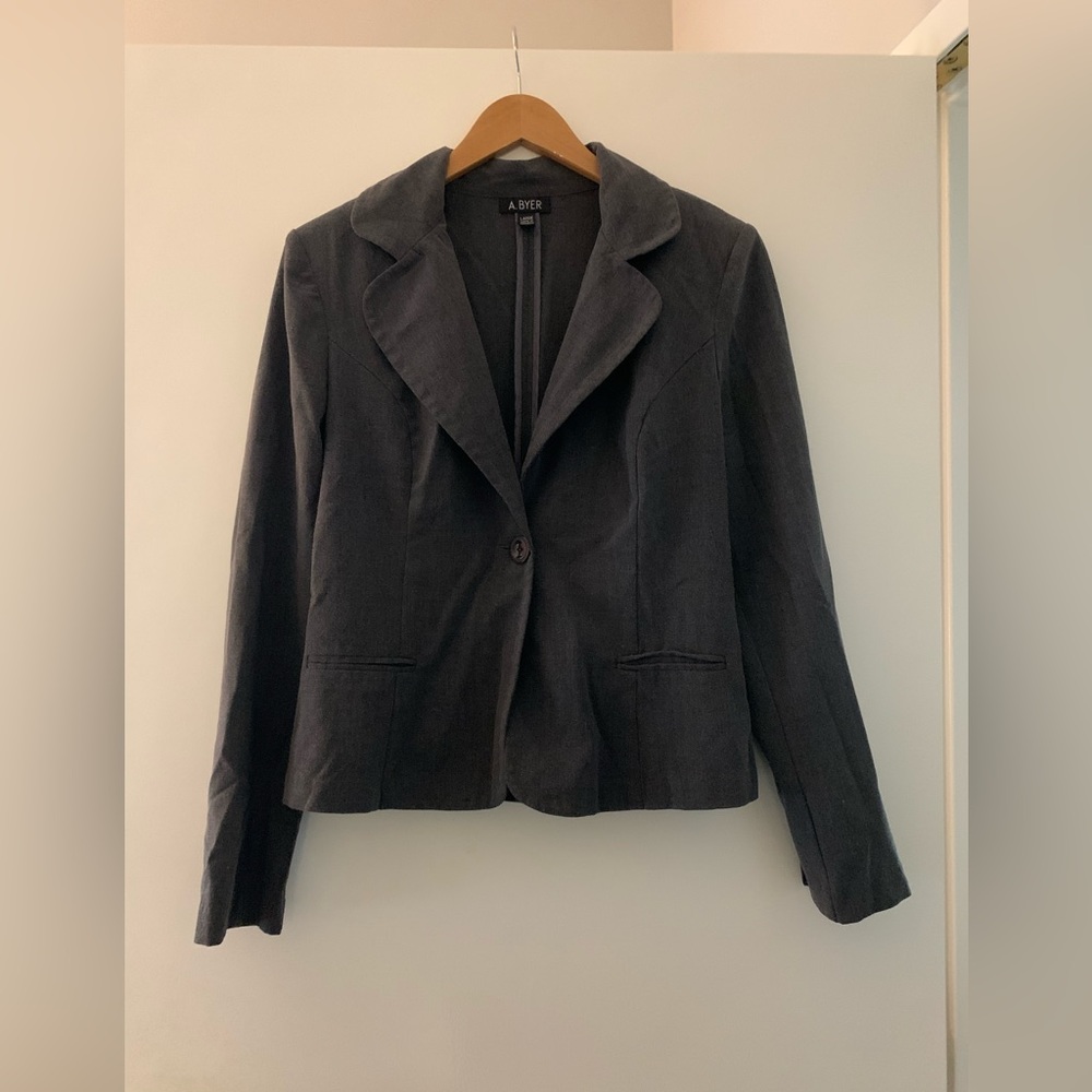Gray blazer